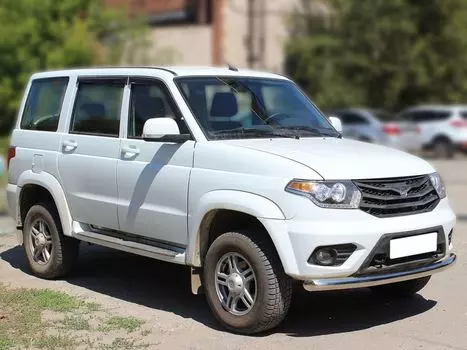 Защита передняя (трубообразная) Технотек UP14_1.1 для UAZ Patriot 2014 -