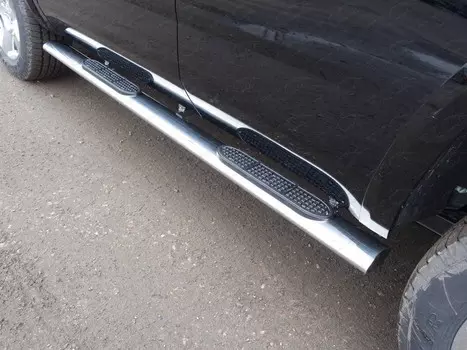 Защита порогов 120х60мм CHEVTAH16-05 Сhevrolet Tahoe IV 2015-