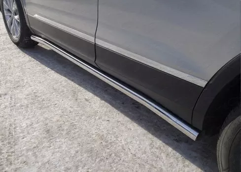 Защита порогов 60мм VWTIG17-15 для Volkswagen Tiguan 2017-