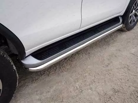 Защита порогов TCC TOYFORT17-18 Toyota Fortuner 2017-