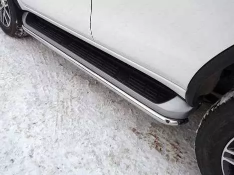 Защита порогов TCC TOYFORT17-35 Toyota Fortuner 2017-