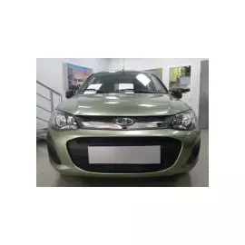 Защита радиатора, чёрная (2 части) Allest LKAL2.black Lada Kalina 2013-