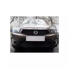 Защита радиатора, чёрная Allest SYAS.black Ssangyong Actyon Sport 2012 - 2015