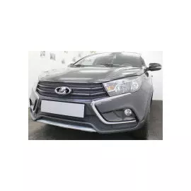 Защита радиатора, чёрная, боковые Allest LADSWC.cor.black Lada Vesta SW Cross 2015-