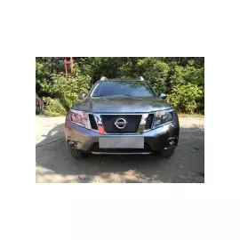 Защита радиатора, чёрная, низ Allest NISTER.bot.black Nissan Terrano 2014-