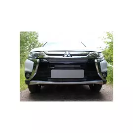 Защита радиатора, хром (4 части) Allest MITOUT15.chrome Mitsubishi Outlander 2015 - 2018