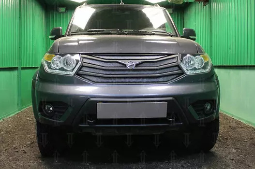 Защита радиатора (хром) Allest UAZPAT14.chrome для UAZ Patriot 2014 -