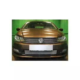 Защита радиатора, хром, низ (2 части) Allest VWPOL15.bot.chrome Volkswagen Polo 2015 - 2019