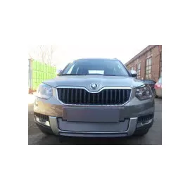Защита радиатора, хром, низ Allest SKYTOUT14.bot.chrome Skoda Yeti 2014-