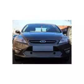 Защита радиатора, хром (с парктроником) Allest FMON.12-14.park.chrome Ford Mondeo 2011 - 2014