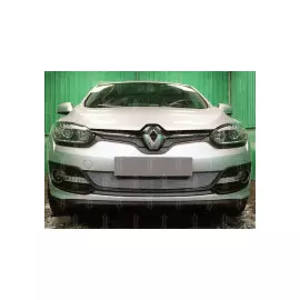 Защита радиатора, хром, верх (2 части) Allest RMEG13.top.chrome Renault Megane III 2014 - 2015