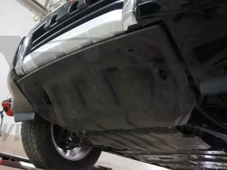 Защита радиатора, композит 8 мм (V-3,0;3,2TD) АВС-Дизайн 14.09k для Mitsubishi Pajero IV 2006-