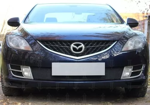 Защита радиатора Optimal, чёрная Allest MAZ6.07.OPTIMAL.black для Mazda 6 2007-2012-