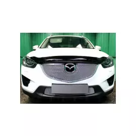 Защита радиатора Optimal, хром, верх Allest MAZCX15.OPTIMAL.top.chrome Mazda CX-5 2015 - 2016