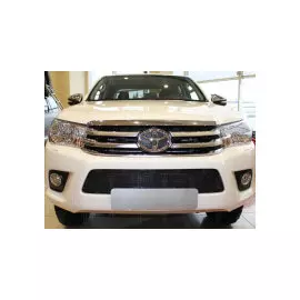 Защита радиатора Premium, чёрная Allest TOYHIL15.PREMIUM.black Toyota Hilux 2015-