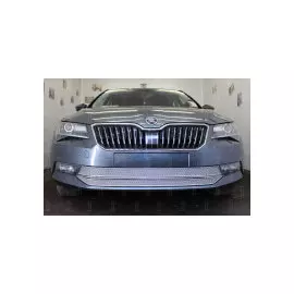Защита радиатора Premium, хром, 2 части Allest SKSUPB15.PREMIUM.chrome Skoda Superb 2015-