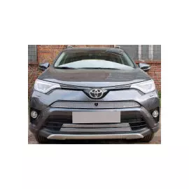 Защита радиатора Premium, хром, верх (с камерой) Allest TRAV15.PREMIUM.top2.chrome Toyota RAV4 2015 - 2019