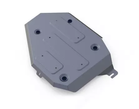 Защита топливного бака (алюминий, толщина 4 мм) Rival для Hyundai Santa Fe 2018 -