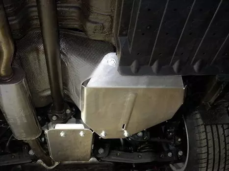 Защита топливного бака (алюминий, толщина 4 мм) TCC ZKTCC00172 для Hyundai Tucson 2018 - 2019