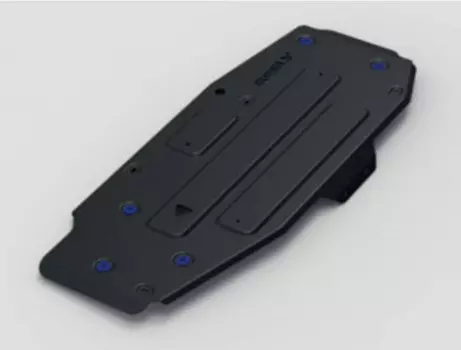 Защита топливного бака + комплект крепежа, sport, сталь 1,8 мм, V - 2.0; 2.4 для Geely Atlas 2018 -