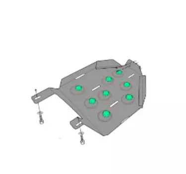 Защита топливного бака стальная Патриот PT.435 для KIA Sportage IV 2016 -