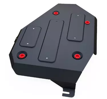 Защита топливного бака (сталь, толщина 2 мм) Автоброня для Hyundai Santa Fe 2018 -