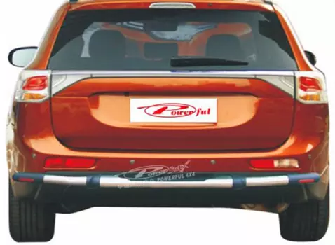 Защита заднего бампера для Mitsubishi Outlander 2012 - 2014