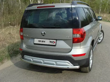 Защита задняя 60,3 мм Компания ТСС SKOYET14-12 Skoda Yeti 2014-
