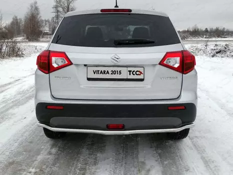 Защита задняя (длинная) 42,4 мм Компания ТСС SUZVIT15-22 Suzuki Vitara 2015 - 2018