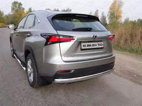 Защита задняя (овальная) TCC LEXNX300H14-15 Lexus NX 2017