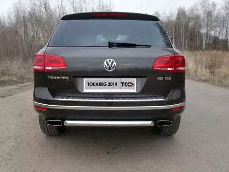 Защита задняя TCC VWTOUAR14-19 Volkswagen Touareg 2018