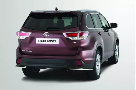Защита задняя уголки 42 мм Toyota TOHR.76.1969 Toyota Highlander 2014 -