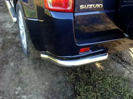 Защита задняя (уголки) 60,3 мм Компания ТСС SUZGV5D12-07 Suzuki Grand Vitara 2013 - 2015