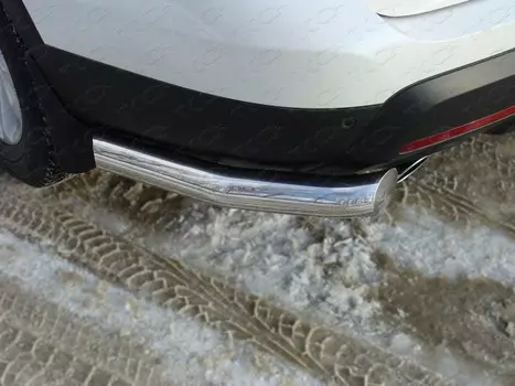 Защита задняя (уголки) 76,1 мм Компания ТСС FOREXPL12-14 Ford Explorer 2012 - 2015
