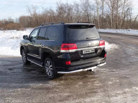 Защита задняя (уголки) 76,1 мм (LC200 Executive) Компания ТСС TOYLC200EX16-24 Toyota Land Cruiser J200 2015-