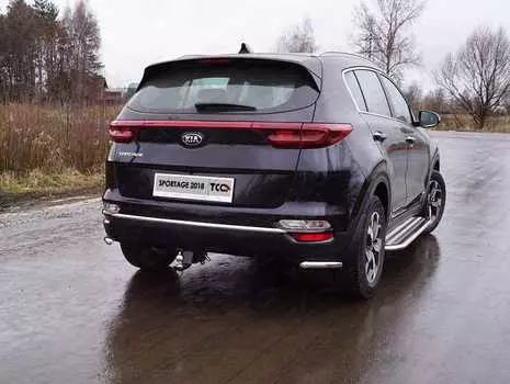 Защита задняя (уголки) TCC KIASPORT18-39 Kia Sportage 2018-