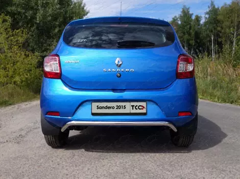 Защита задняя верхняя 42,4 мм Компания ТСС RENSAN15-07 Renault Sandero 2014 - 2018