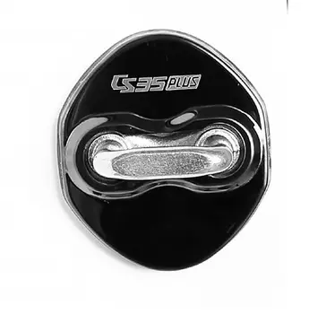 Защитная накладка для дверного замка сталь (черный) Changan CS35 Plus 2019-