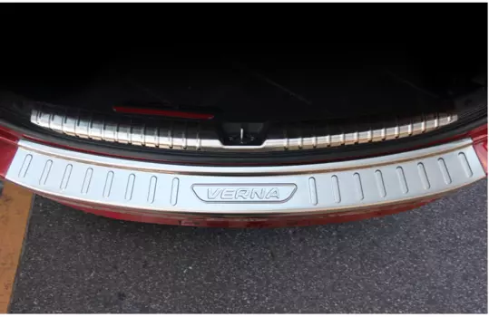 Защитная накладка на багажный проем "Verna" для Hyundai Solaris 2017