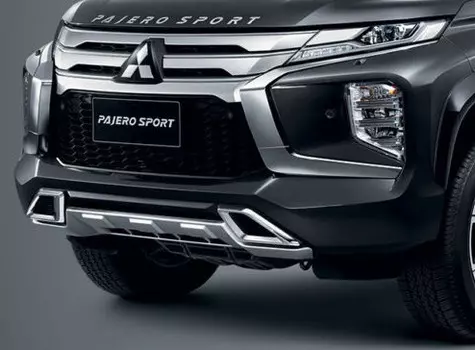 Защитная накладка на передний бампер Тайланд M330746 для Mitsubishi Pajero Sport 2020 +