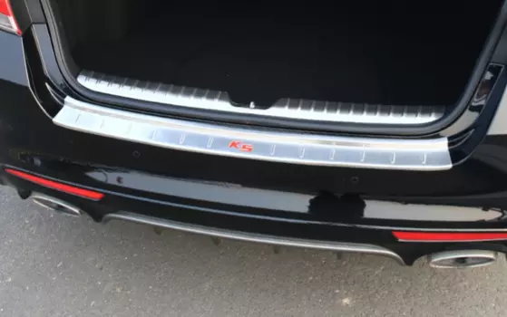 Защитная накладка на задний бампер и багажный проем для KIA Optima 2016 -