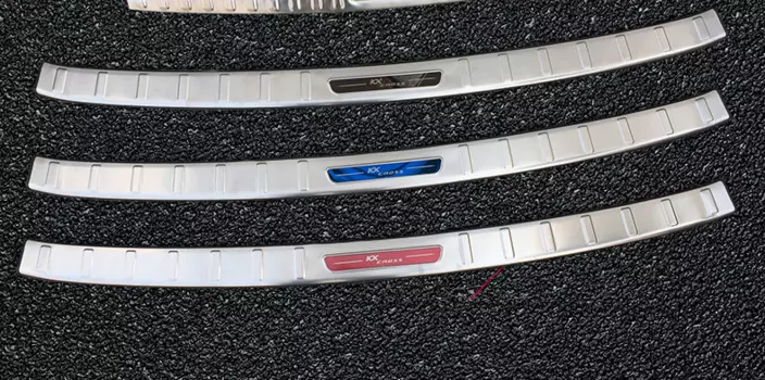 Защитная накладка на задний бампер KX СROSS для KIA RIO X-Line 2017 -