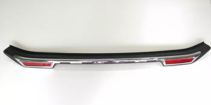 Защитная накладка на задний бампер с загибом TAI для Mitsubishi Pajero Sport 2016 -