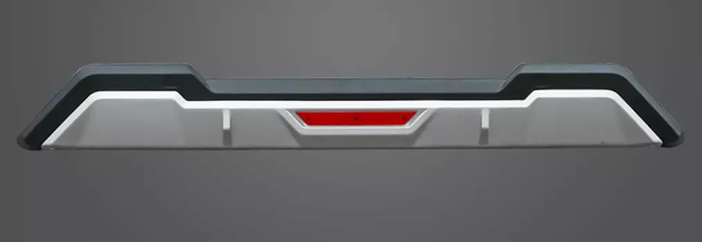 Защитная накладка заднего бампера (форма 1) для Toyota Fortuner 2017-