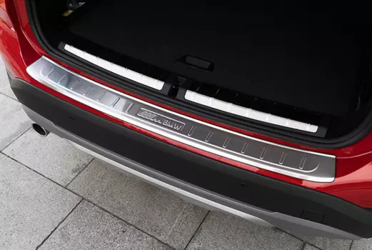 Защитная накладки на багажный проем и задний бампер для BMW X1 (F48) 2015 -
