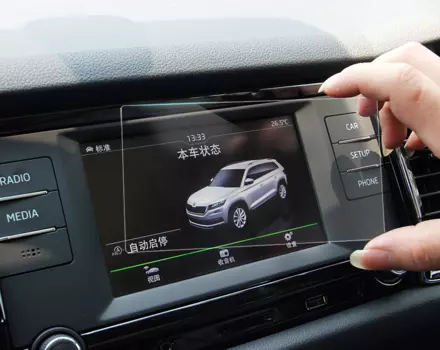 Защитная пленка на экран магнитолы для SKODA Kodiaq (2017 - по н. в.)