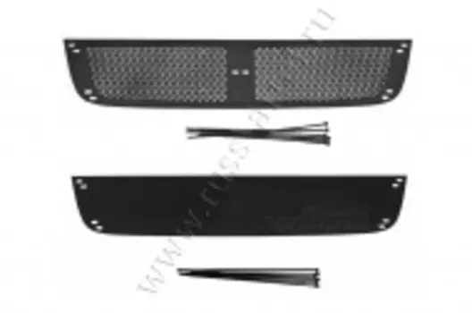 Защитная сетка и заглушка решетки переднего бампера Русская Артель Suzuki Grand Vitara 2008-2012