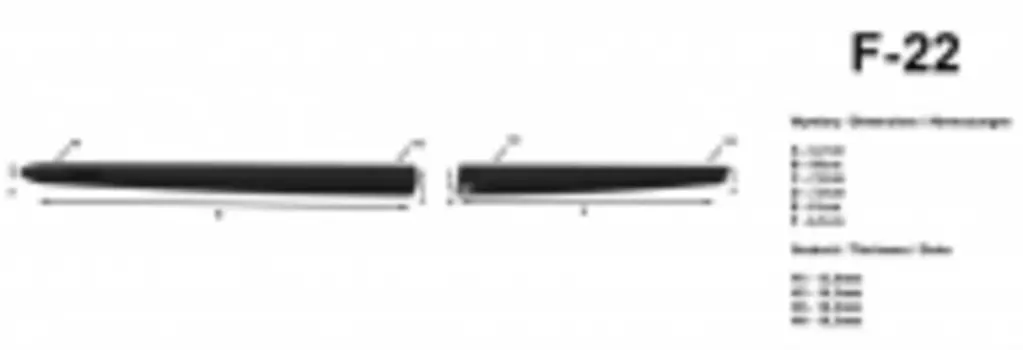 Защитные молдинги на двери F-22