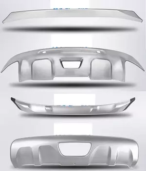 Защитные накладки на бампера (разный стиль, нержавеющая сталь) для Nissan Murano ( 2016 - по н.в. )