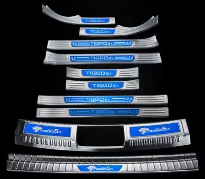 Защитные накладки на пороги и задний бампер для Chery Tiggo 4 ( Чери Тигго 4 )